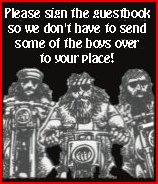 These guys watch over our guestbook!